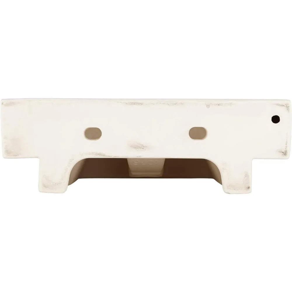 20" Vitreous China Wall Mounted Bathroom Sink with Single Faucet Hole