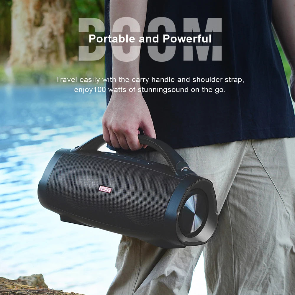 Portable Bluetooth Speaker with Powerful Stereo Sound