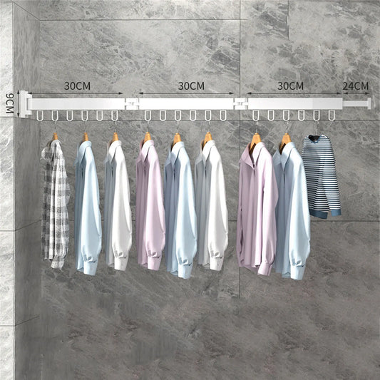 Retractable Space Saving Clothes Drying Rack