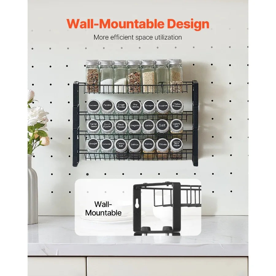 Spice Rack Organizer for Cabinet Kitchen Countertop