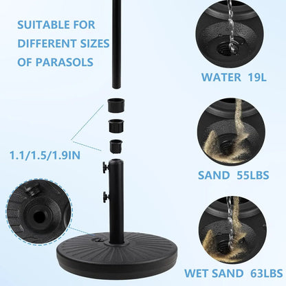 Outdoor Adjustable Furniture Weighted Base