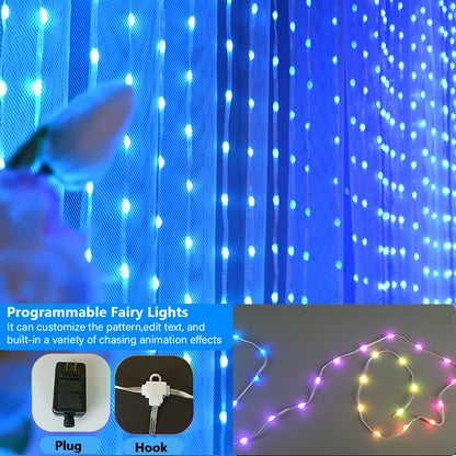 Smart LED  Curtain String Light Bluetooth APP Control