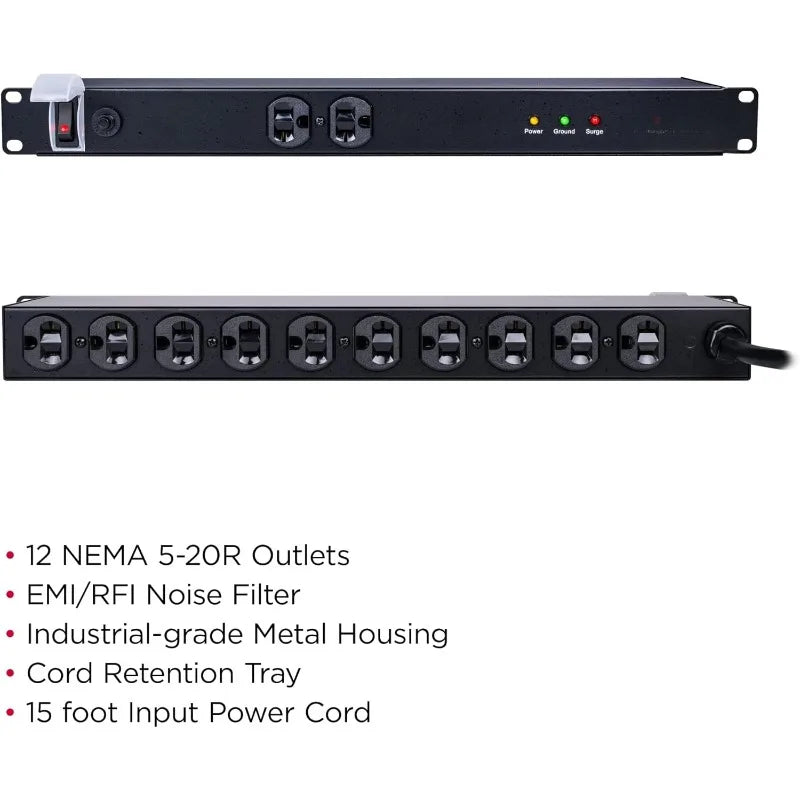 Surge Protector, with 12 outlets