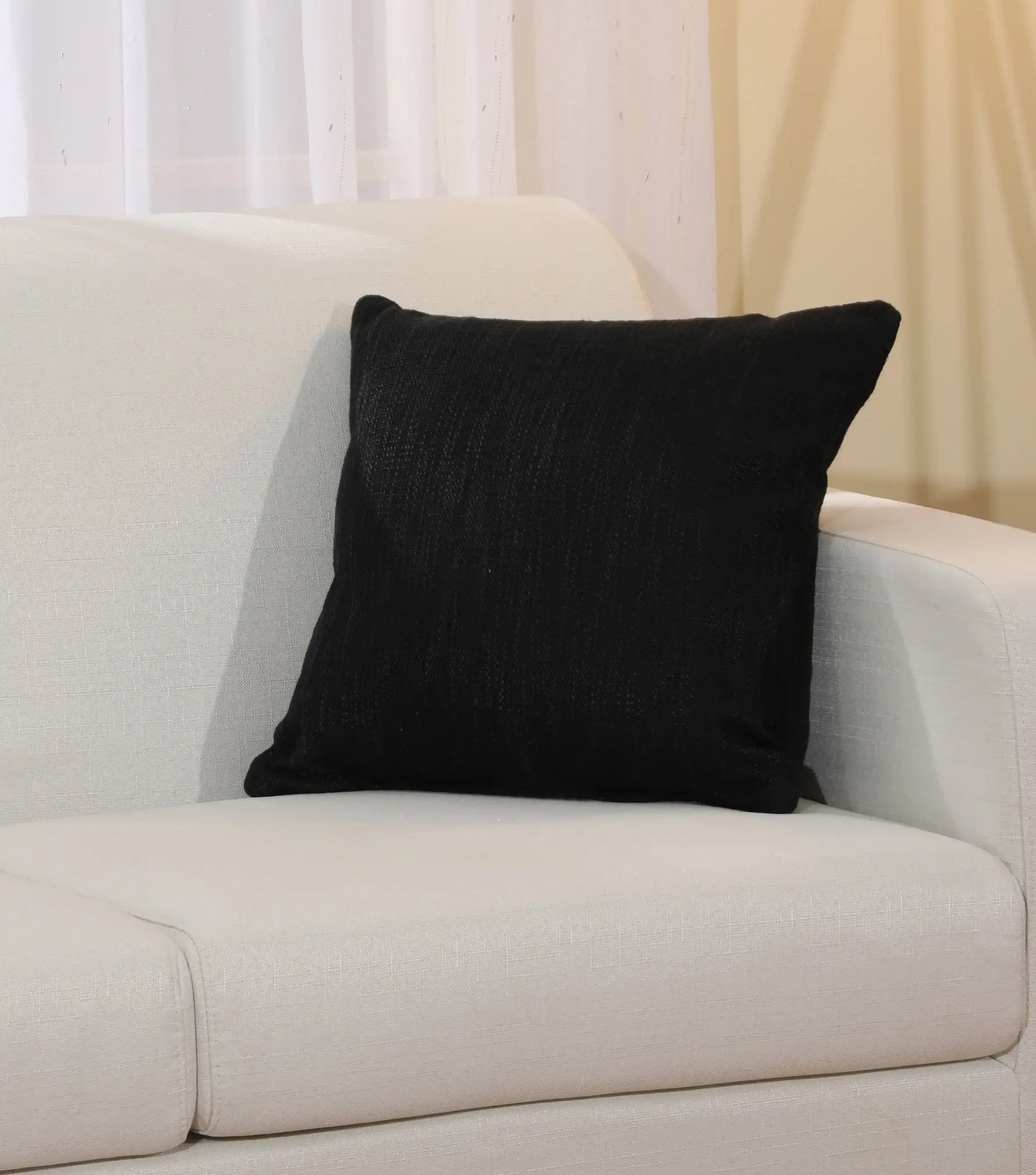 Black throw Pillow