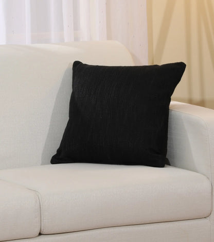 Black throw Pillow