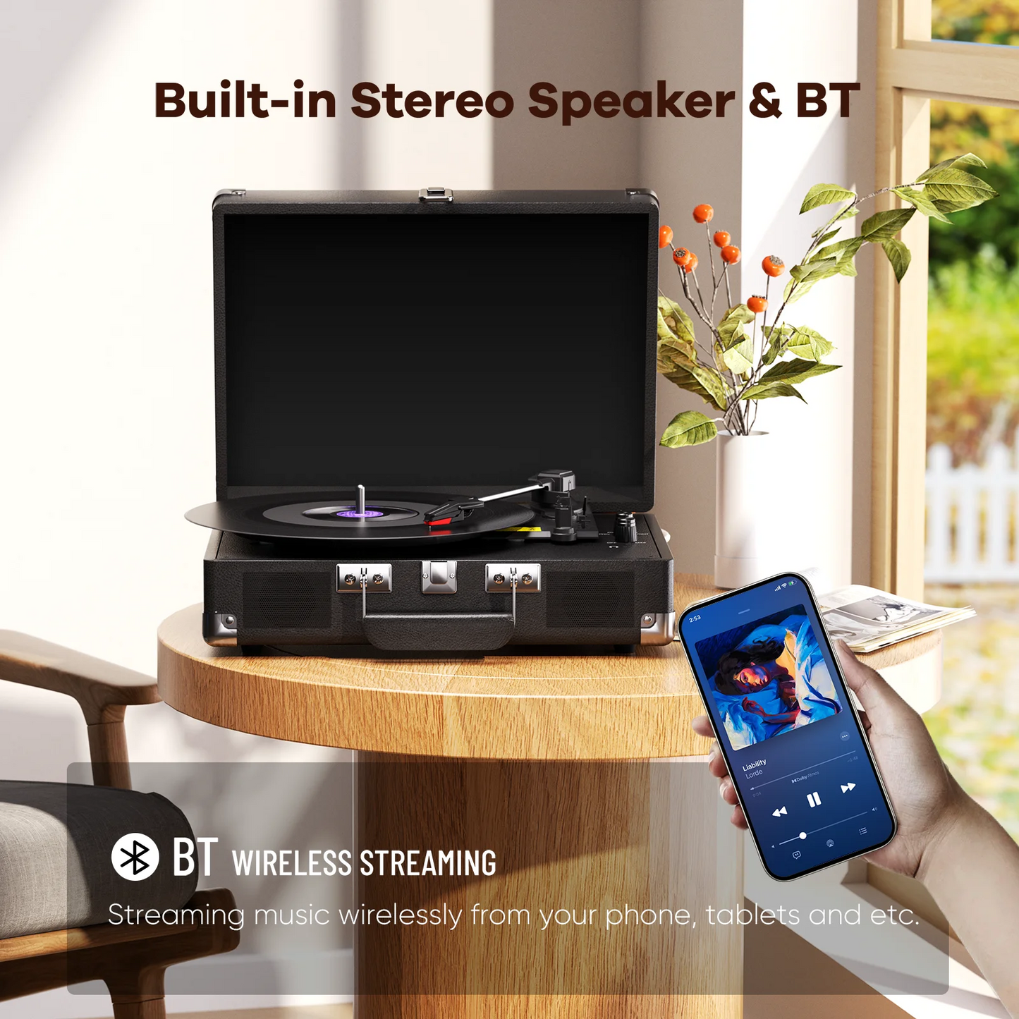 Record Player that plays 33/45/78RPM Vinyl records