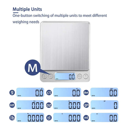 Digital Kitchen Scale with LCD Display
