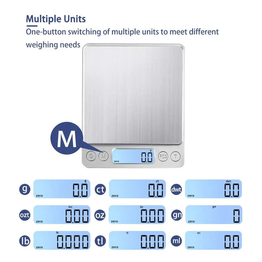 Digital Kitchen Scale with LCD Display