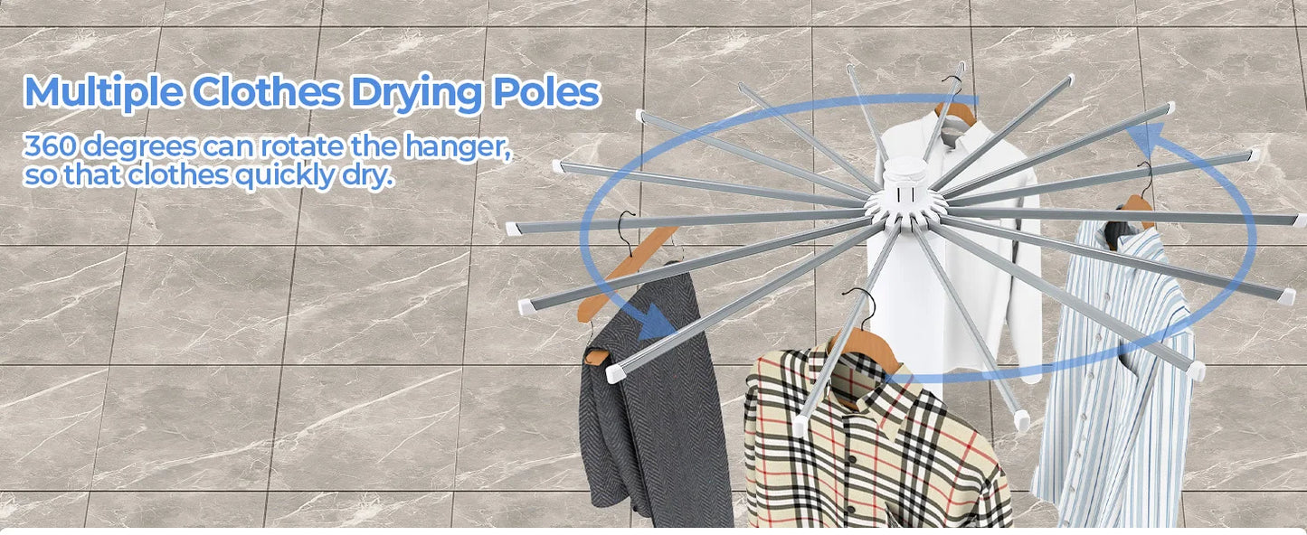 Four-Legged Clothes Drying Rack