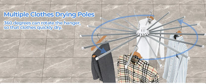 Four-Legged Clothes Drying Rack