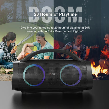 Portable Bluetooth Speaker with Powerful Stereo Sound