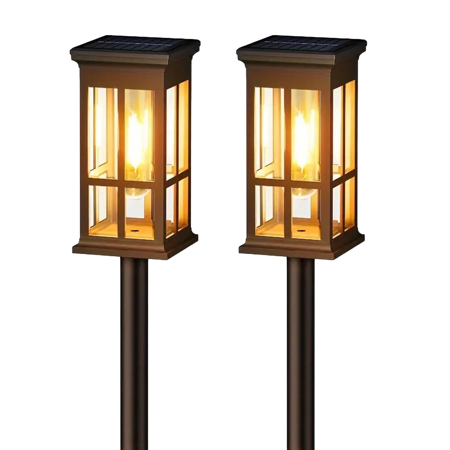 2/6/8 Pack Solar Pathway Lights - Super Bright Outdoor Solar Lights for Patio/Sidewalk