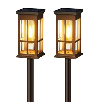 2/6/8 Pack Solar Pathway Lights - Super Bright Outdoor Solar Lights for Patio/Sidewalk