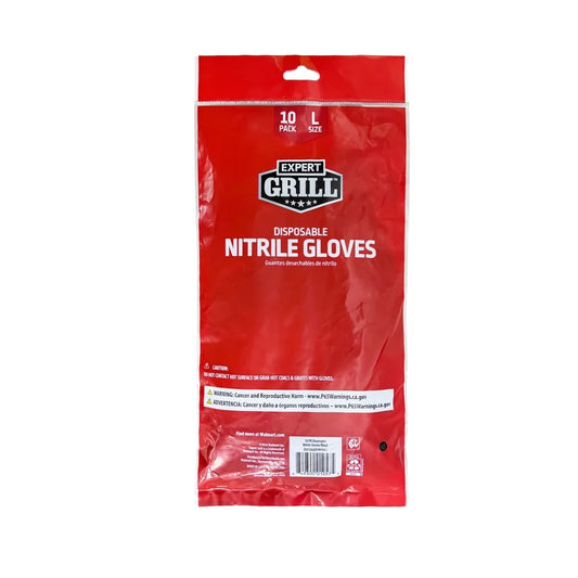 10PK Nitrile Disposable Gloves.