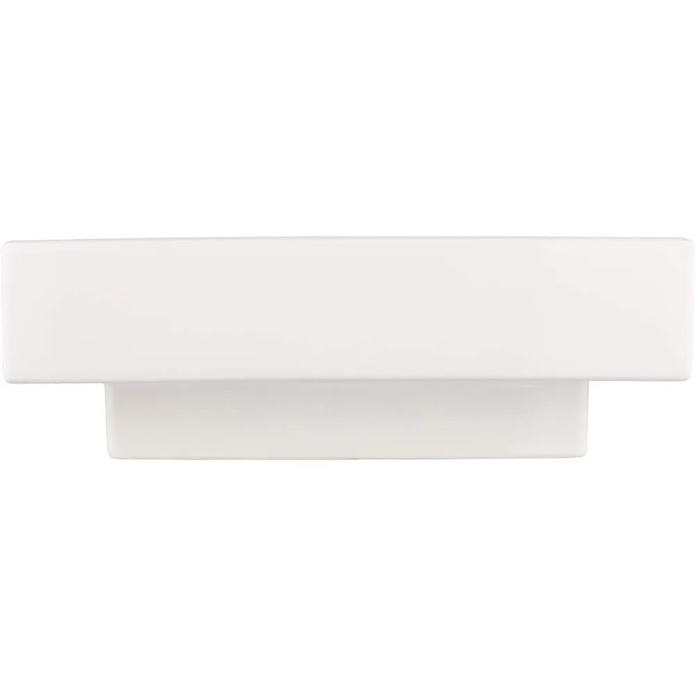 20" Vitreous China Wall Mounted Bathroom Sink with Single Faucet Hole
