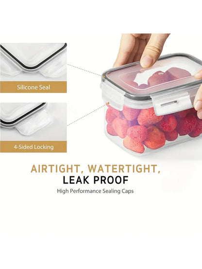 24pcs Airtight Food Storage Containers with Lids & Labels