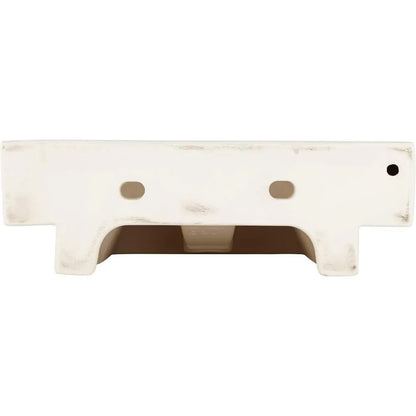 20" Vitreous China Wall Mounted Bathroom Sink with Single Faucet Hole