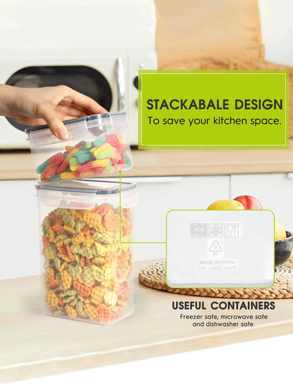 24pcs Airtight Food Storage Containers with Lids & Labels