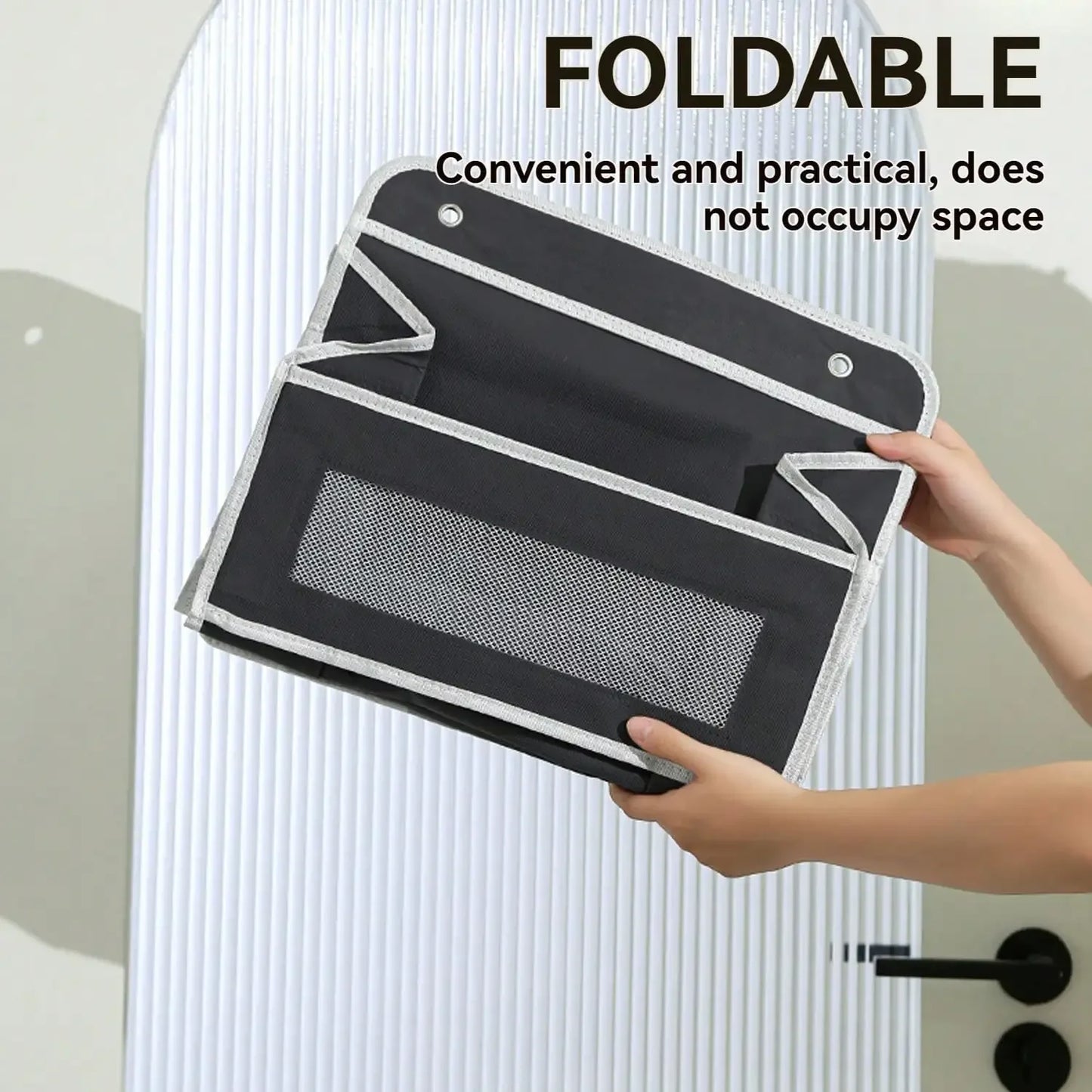Large-Sized Over The Door Hanging Organizer with 5-Shelves and 5-Side Pockets