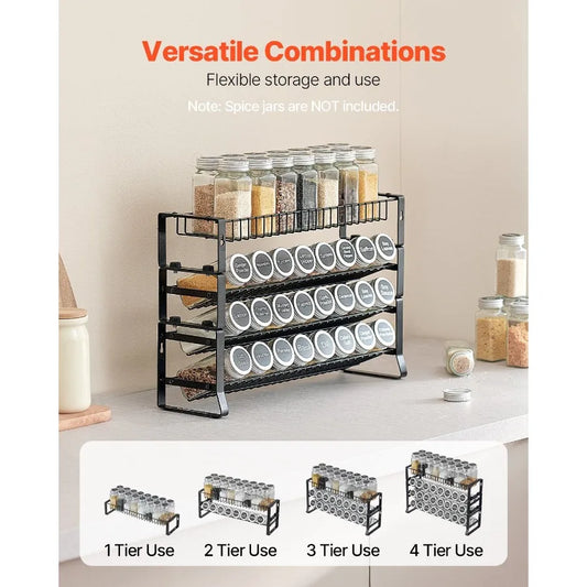 Spice Rack Organizer for Cabinet Kitchen Countertop