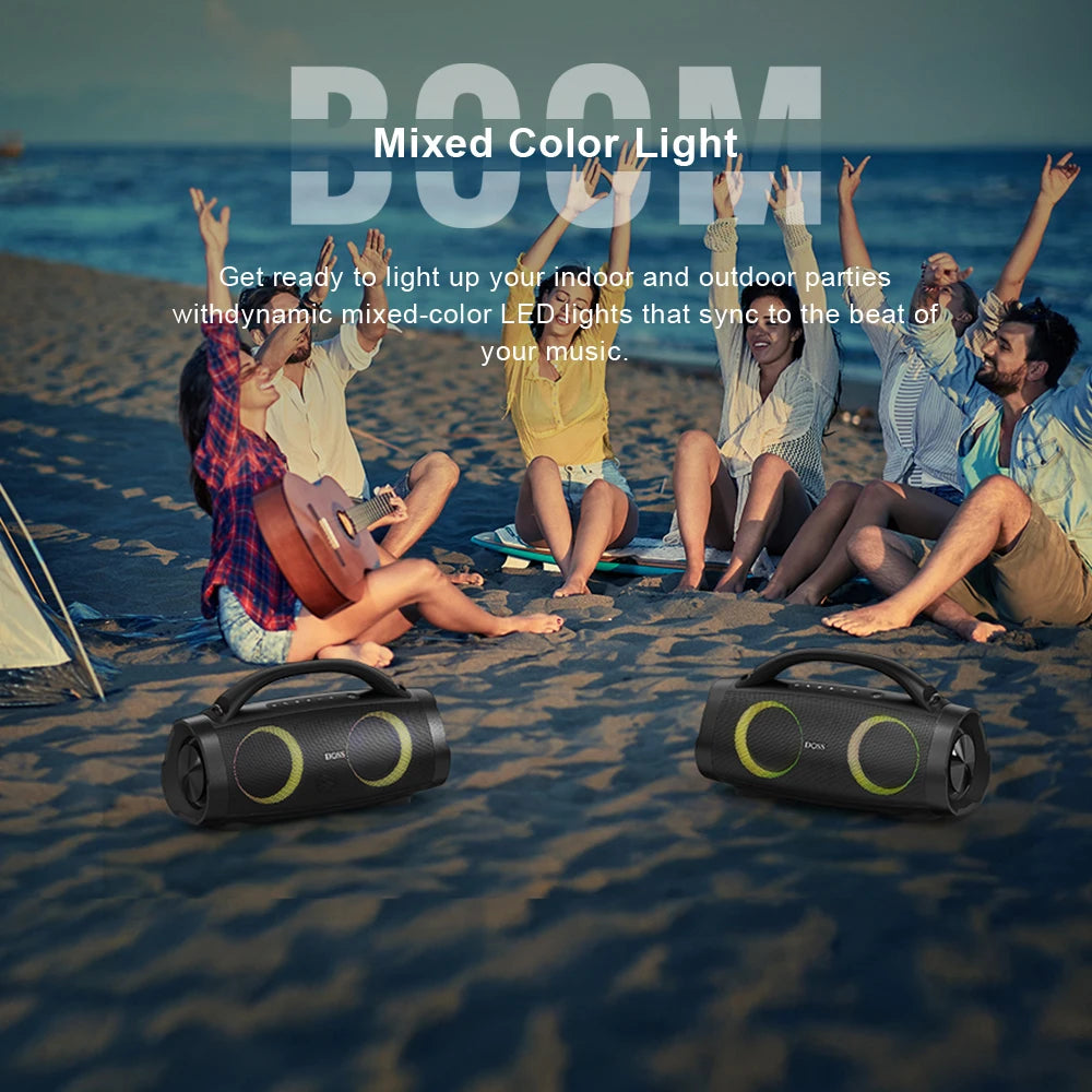Portable Bluetooth Speaker with Powerful Stereo Sound