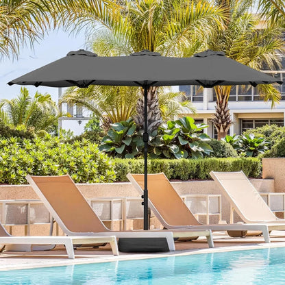 15FT Large Patio Umbrella with Base Included