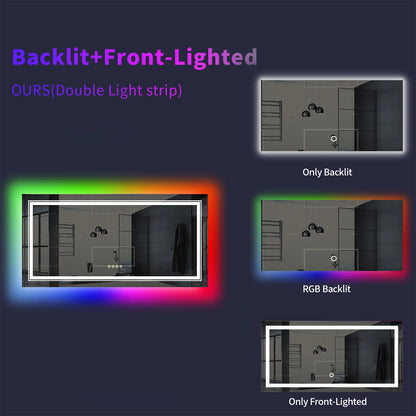 Large Bathroom LED Vanity Mirror