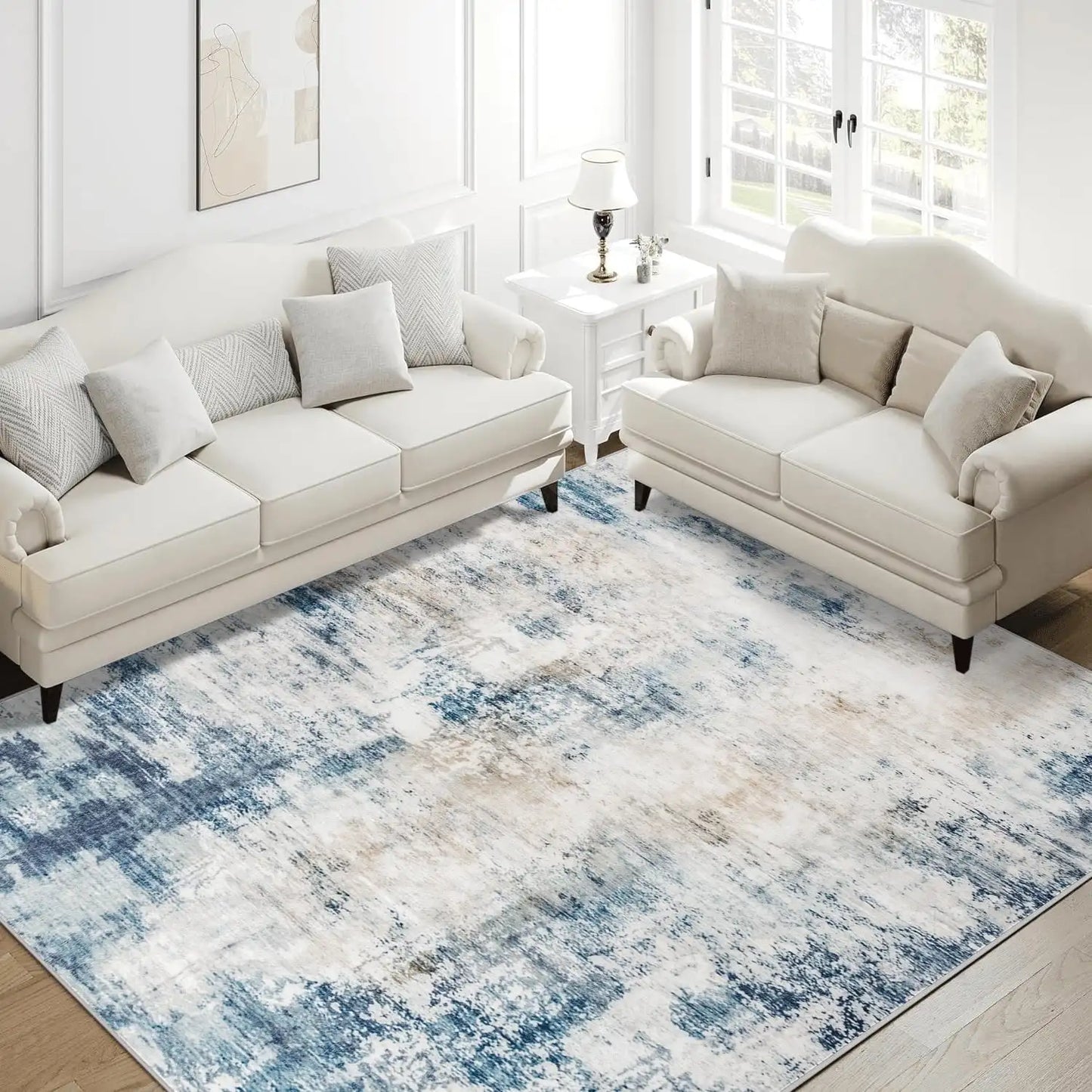 Large Abstract Area Rug