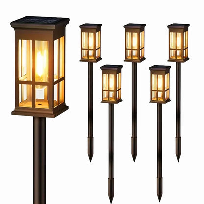2/6/8 Pack Solar Pathway Lights - Super Bright Outdoor Solar Lights for Patio/Sidewalk